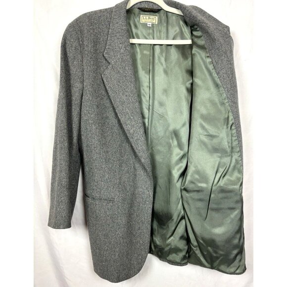 LL Bean Wool Blazer Suit Jacket Gray Woman's Size 18R - Picture 7 of 14